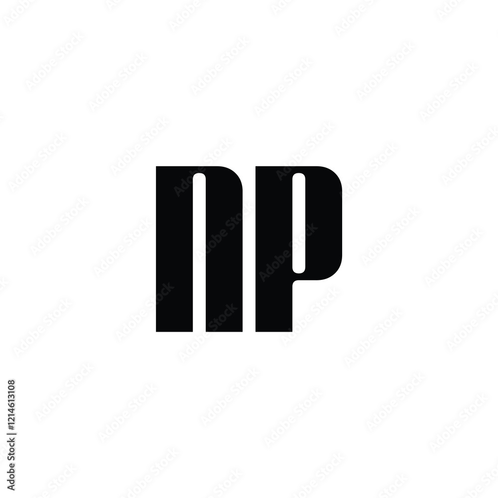 NP monogram logo design letter text name symbol monochrome logotype alphabet character simple logo NP monogram logo design letter text name symbol monochrome logotype alphabet character simple logo