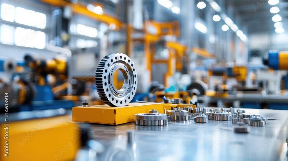 Naklejka premium Precision Metal Gears & Factory Production