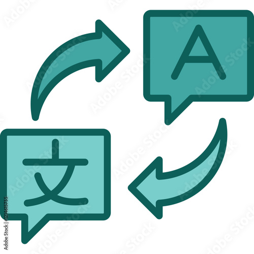 Translation Services solid icon