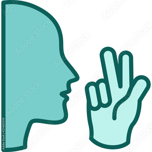 Non Verbal solid icon