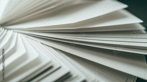 Wallpaper Mural Neatly Stacked White Envelopes in Minimalist Style Torontodigital.ca