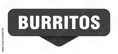 burritos sticker. burritos sign on transparent background