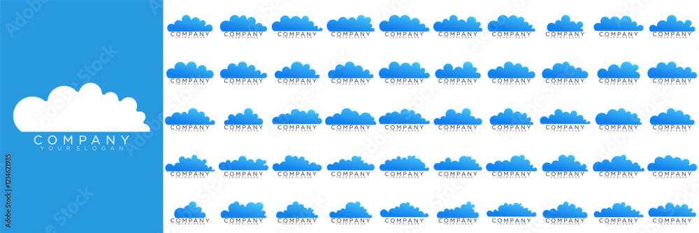Cloud logo design vector icon template Cloud logo design vector icon template