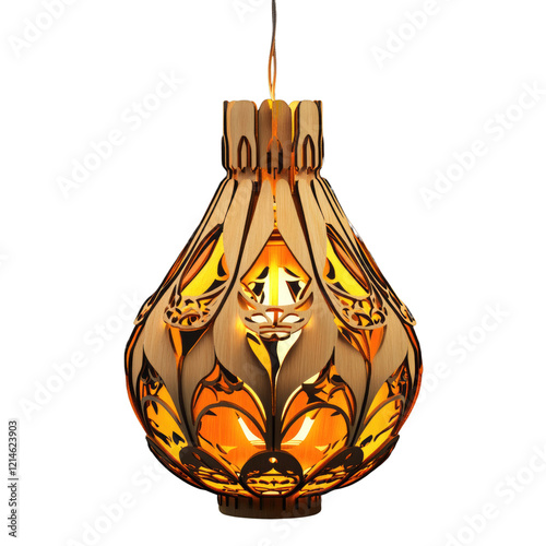 Wood Lamp isolated on transparent background.