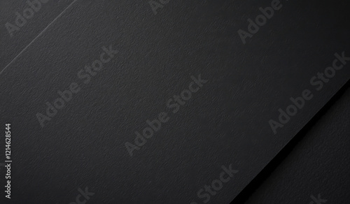 black paper texture with minimalist design and luxury backdrop Rich material with clean sheet structure and dark gradient effect Modern, elegant spread