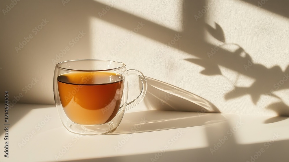 Steaming Coffee in Transparent Cup Steaming Coffee in Transparent Cup