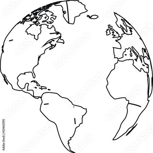 world map with globe