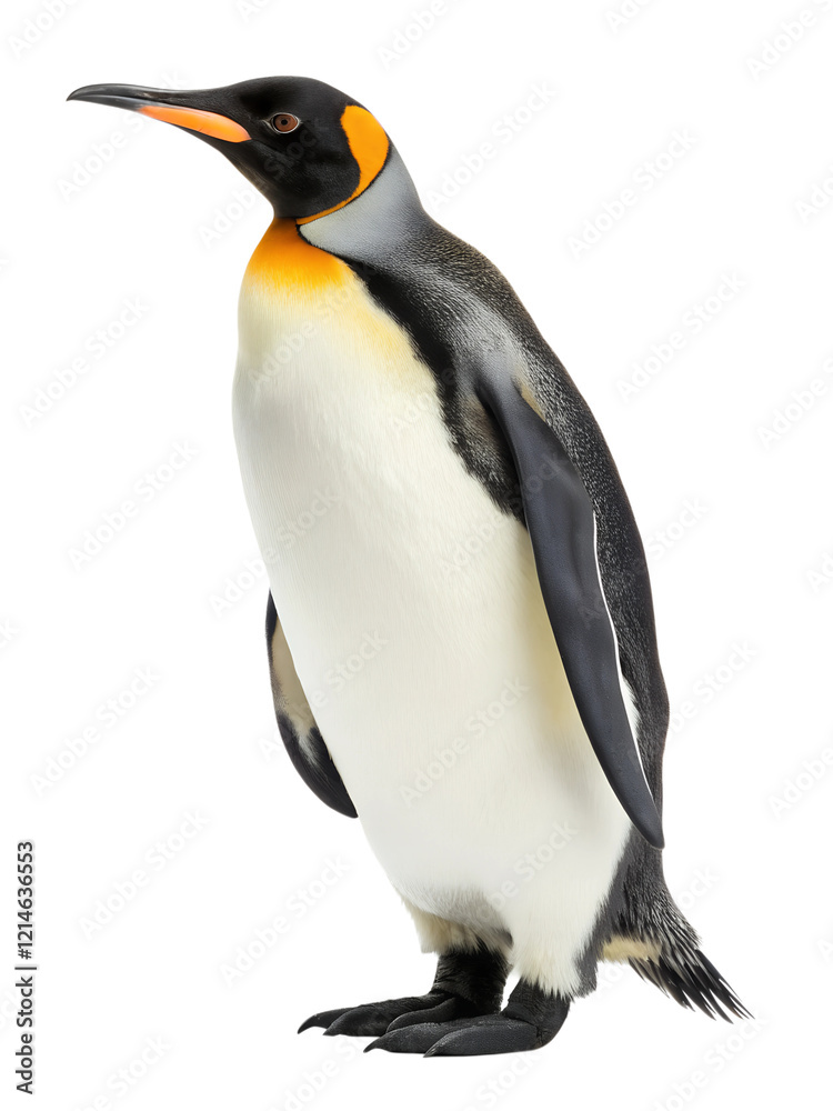 Fototapeta premium King penguin isolated on white background