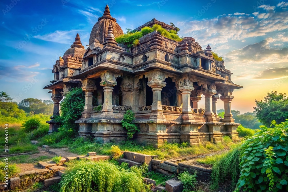 Ancient Trilokinath Vishnu Temple, Aravalli District, Gujarat, India - Side View, Urban Exploration Photography Ancient Trilokinath Vishnu Temple, Aravalli District, Gujarat, India - Side View, Urban Exploration Photography