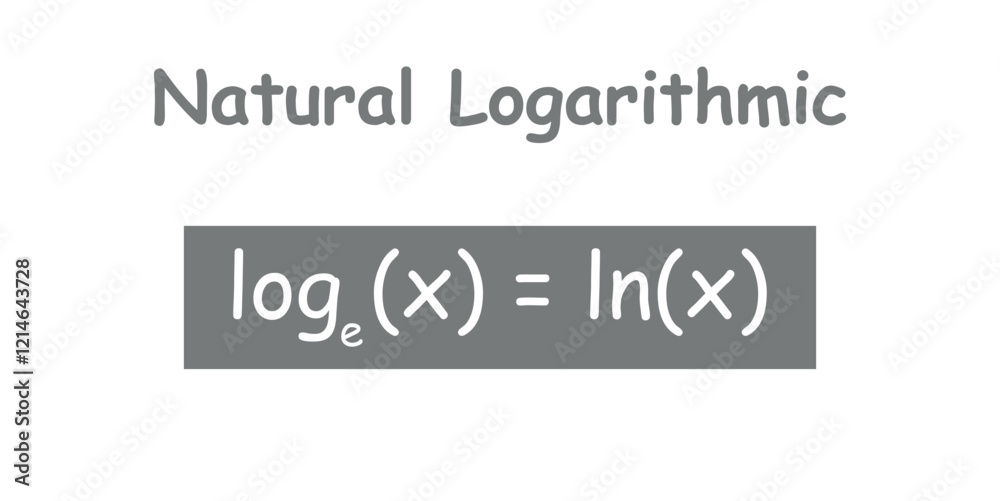 Natural logarithmic function formula in mathematics. Natural logarithmic function formula in mathematics.