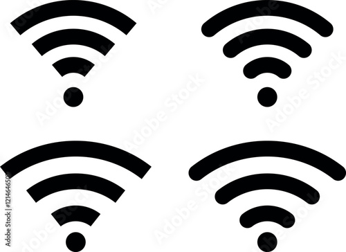 Wifi wireless icon symbol . internet signal, connection icon collection set