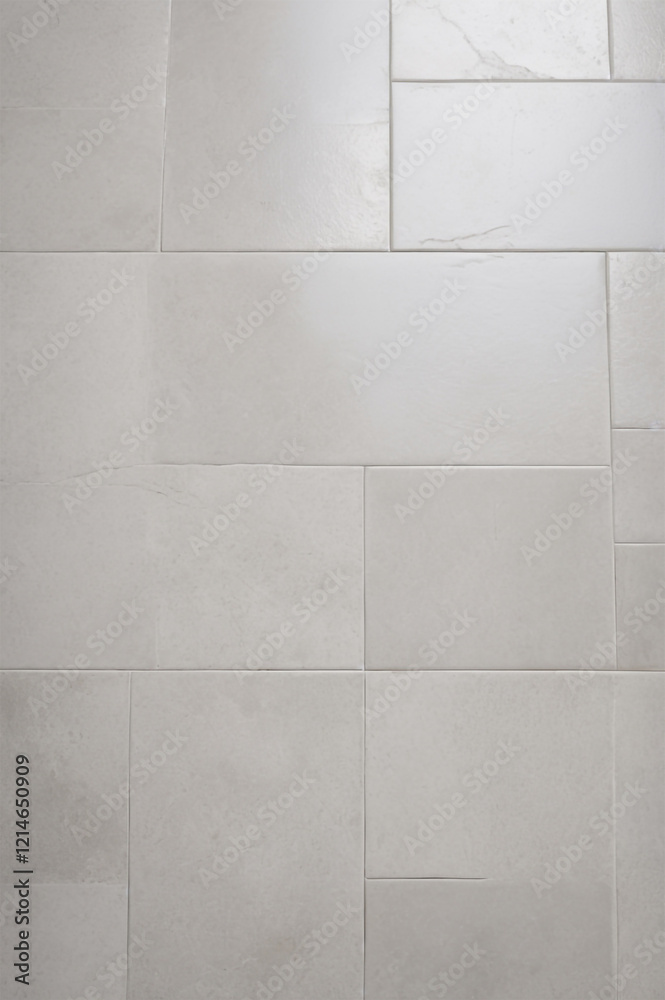 Naklejka premium grey tile floor isolated Stock Photos Pictures & Royalty Abstract Geometric Pattern Lines Tessellation and Modern Art Aesthetic on White Background with Perspective View Stock Photos & Royalty Images