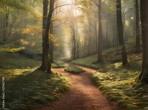 Dense Forest Path photo