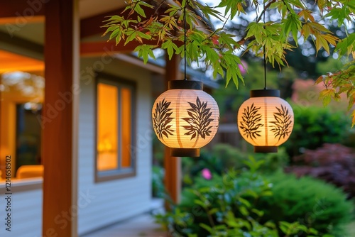 a diy paper lantern project featuring beautifully crafted lanterns with intr photo