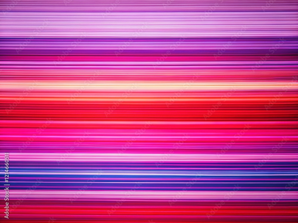 Abstract Portrait: Horizontal Stripes of Purple, Pink & Red Abstract Portrait: Horizontal Stripes of Purple, Pink & Red