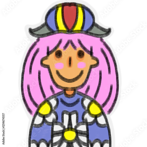 cartoon knight with crown