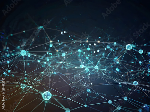 abstract background with glowing circles