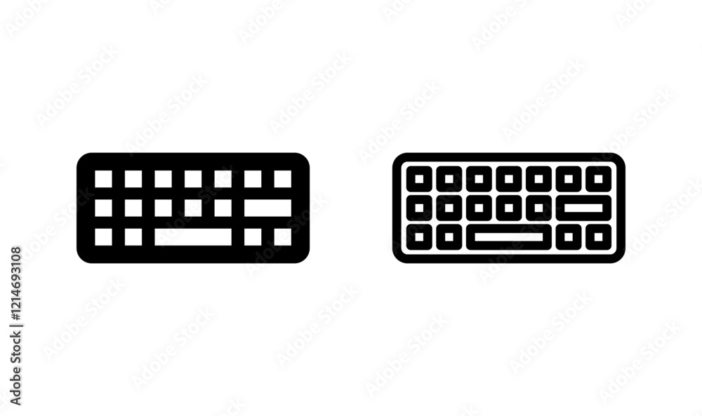 Keyboard icon logo design. keyboard sign and symbol