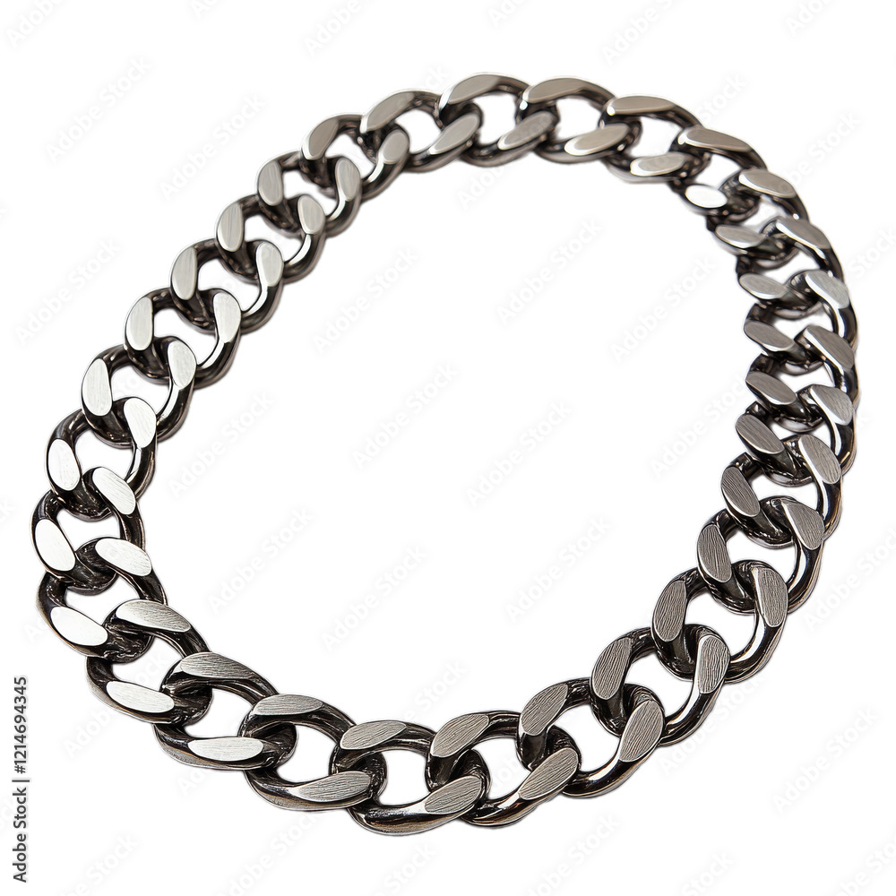 Obraz premium Metal chain on isolated background. For presentations and design.