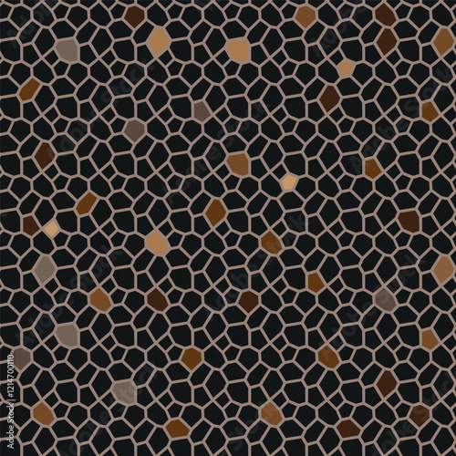 Giraffe skin seamless vector pattern 