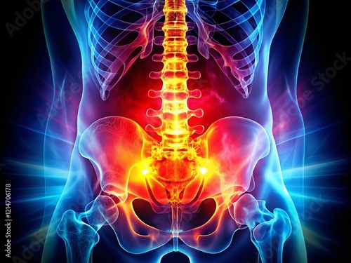 Surreal X-Ray: Lumbo-Sacral Spine & Pelvis – Aseptic Necrosis, Normal Findings