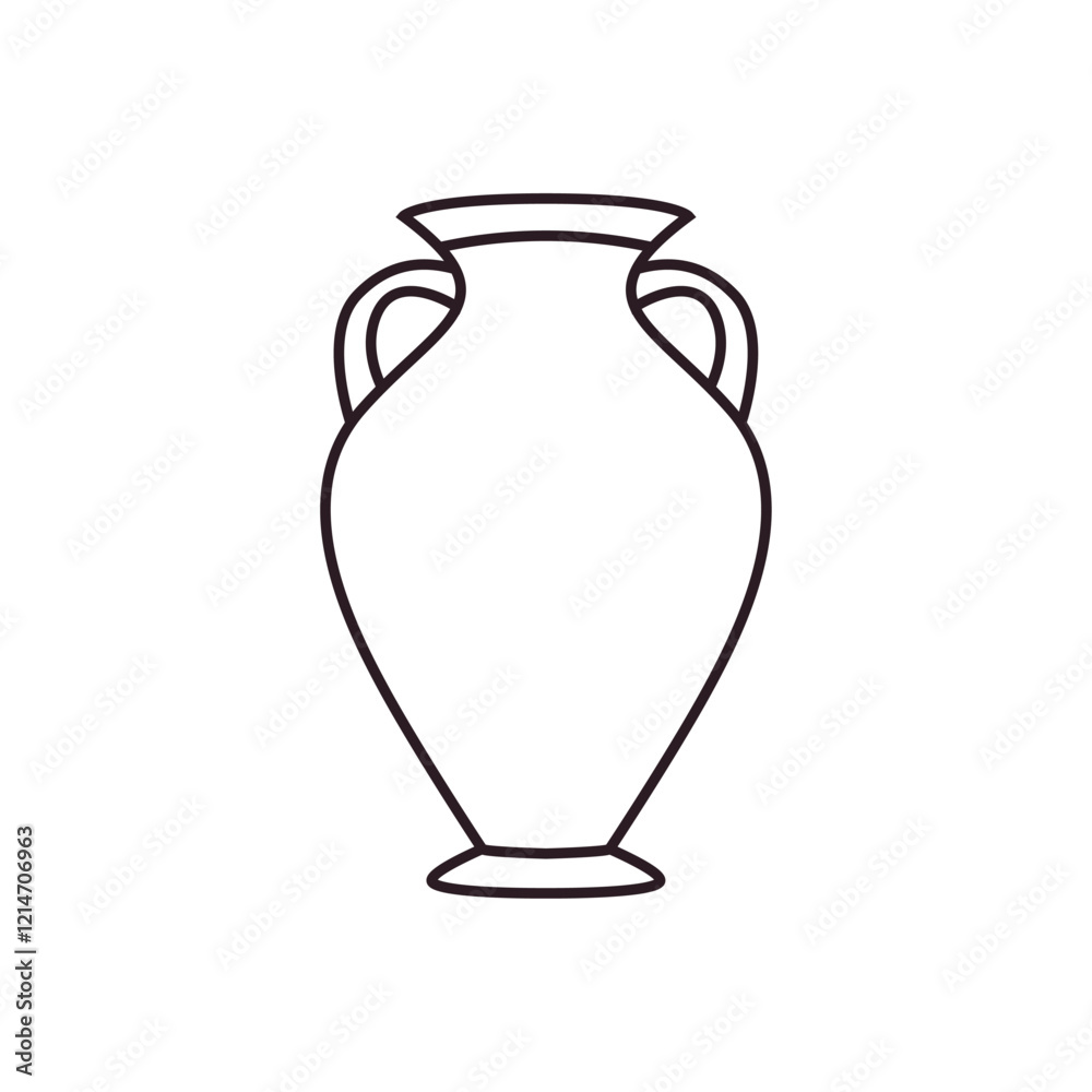 Amphora vase ceramic vector symbol sign icon Amphora vase ceramic vector symbol sign icon