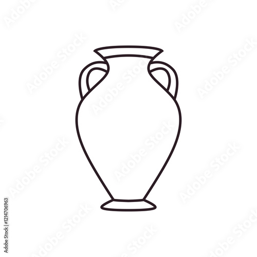 Amphora vase ceramic vector symbol sign icon