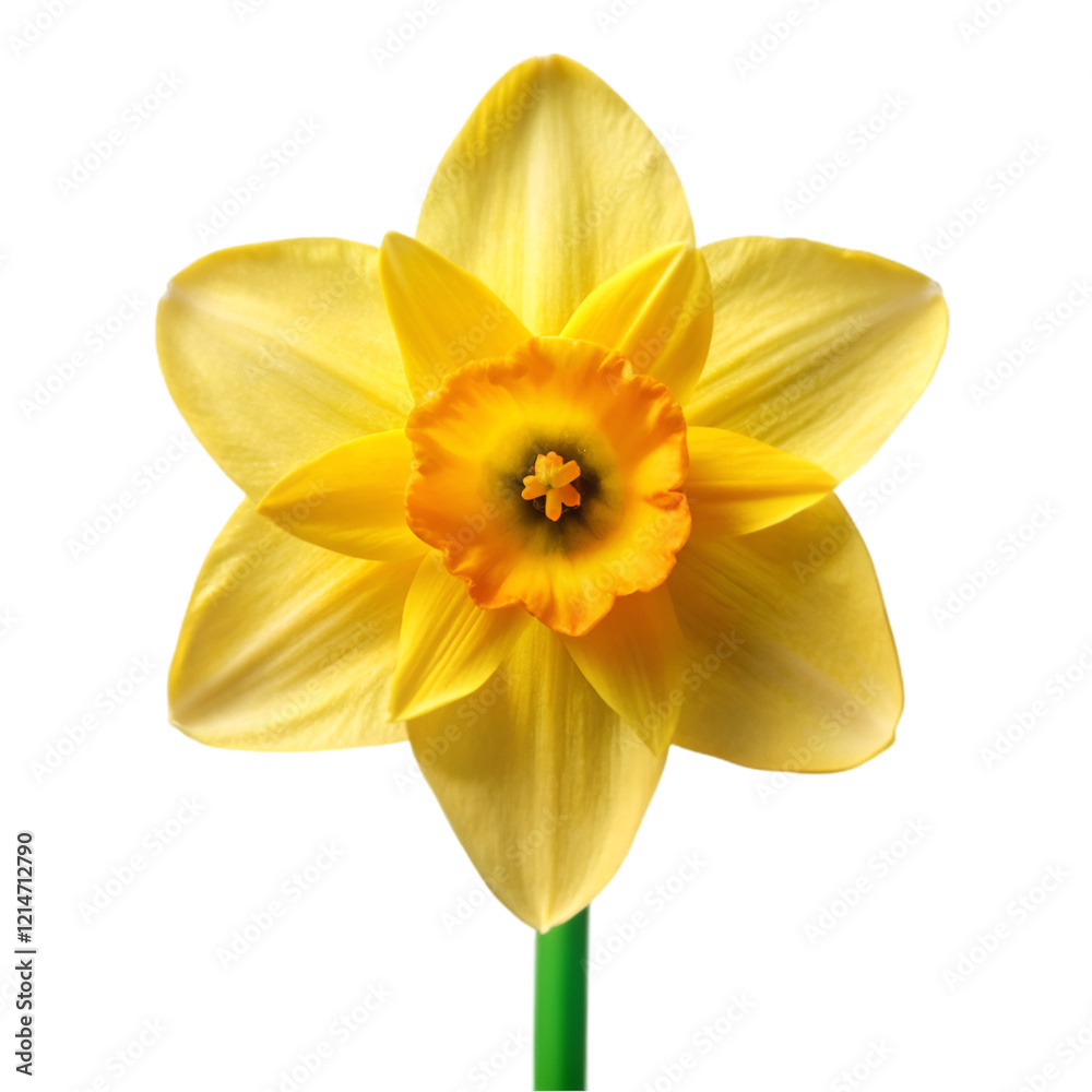 Obraz premium Daffodil flower isolated on transparent background