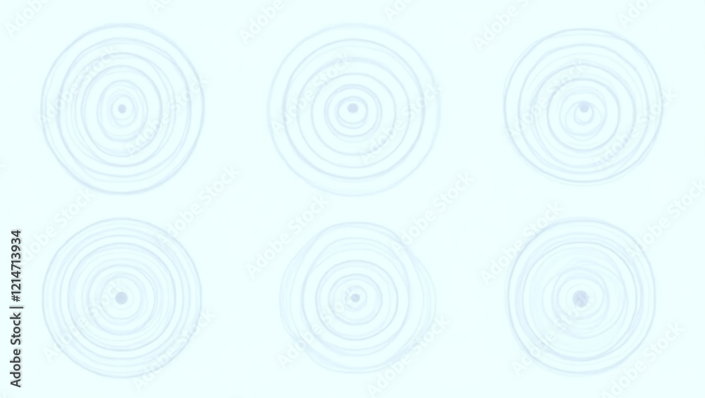 A serene design featuring concentric circles with subtle variations, perfect for backgrounds, abstract art, or minimalist themes in modern design.