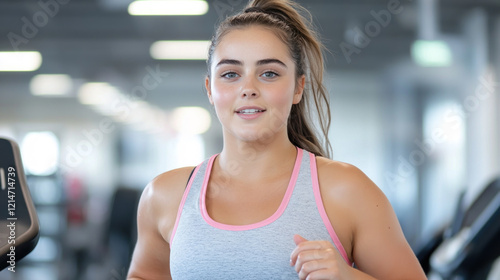 Free Download Australian woman doing exercise workout in a modern gym equipment, healthy lifestyle - GFXLoad