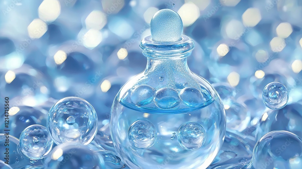 Sheer azure fluid offers a captivating beauty solution. Sheer azure fluid offers a captivating beauty solution.