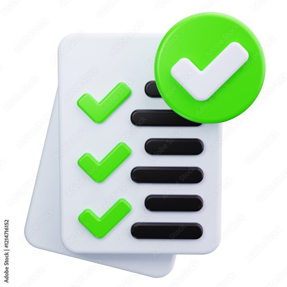 Completed Task 3d render icons Completed Task 3d render icons
