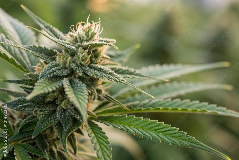 Close-up of Cannabis Trichomes on Mature Cola - High-Resolution Stock Photo Close-up of Cannabis Trichomes on Mature Cola - High-Resolution Stock Photo
