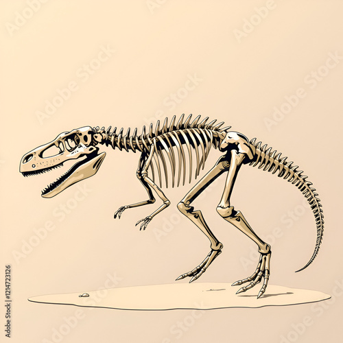 velociraptor skeleton, velociraptor fossil, Velociraptor bones, fossil dinosaur, vector graphic to design photo