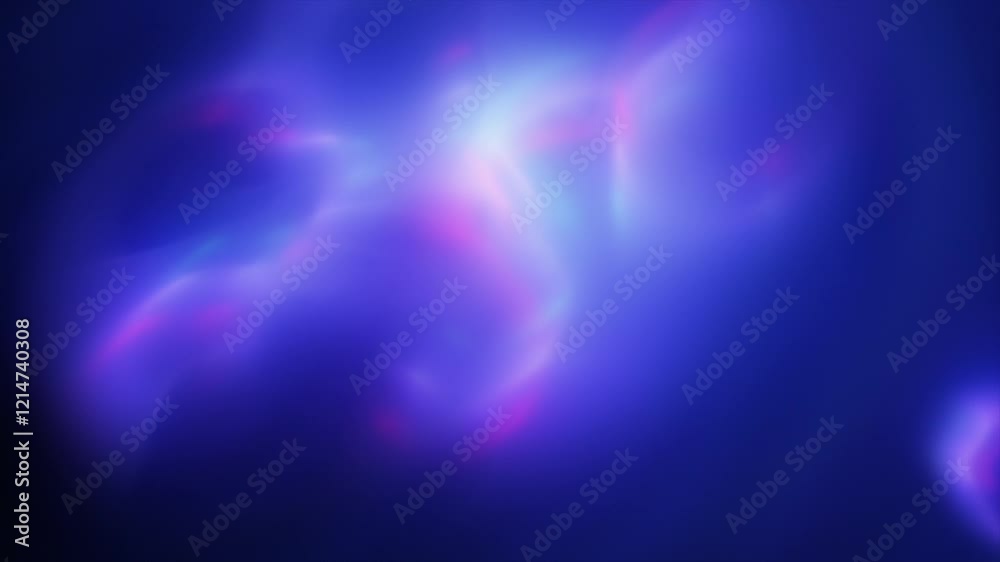 Subtle blue and pink light accent. Use to highlight specific areas or moments in video footage with a gentle light leak effect. 4K. 3D render