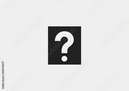 Simple question mark icon, black on a white background