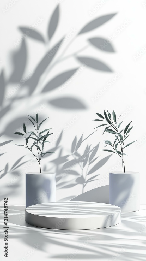 Minimalist Product Display with Elegant Shadows Minimalist Product Display with Elegant Shadows