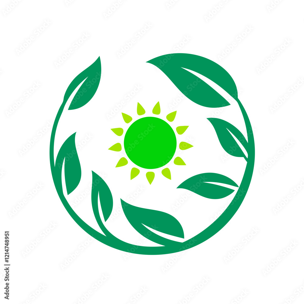 Fototapeta premium abstract green leaf