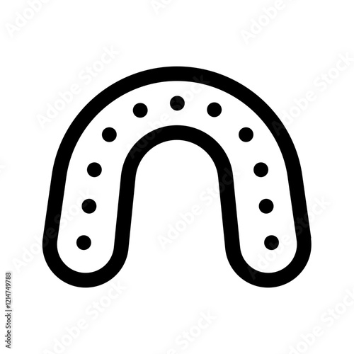 mouth guard line icon, perfect for uiux website and mobile apps projects