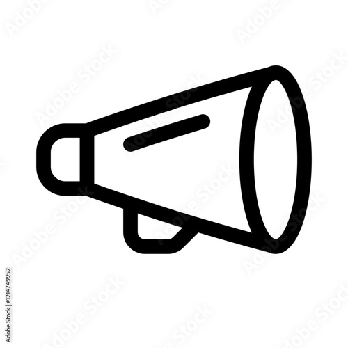 paper megaphone line icon, perfect for uiux website and mobile apps projects