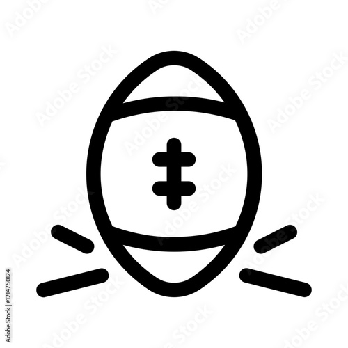 smooth touchdown line icon, perfect for uiux website and mobile apps projects
