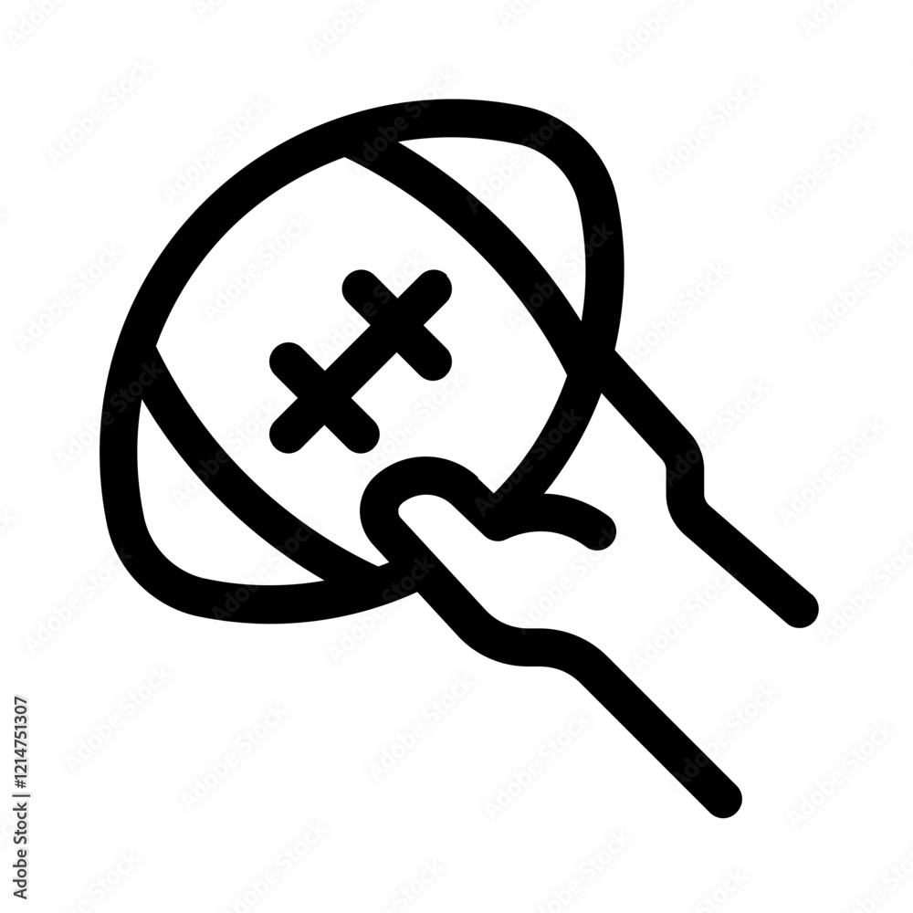 quarterback line icon, perfect for uiux website and mobile apps projects quarterback line icon, perfect for uiux website and mobile apps projects