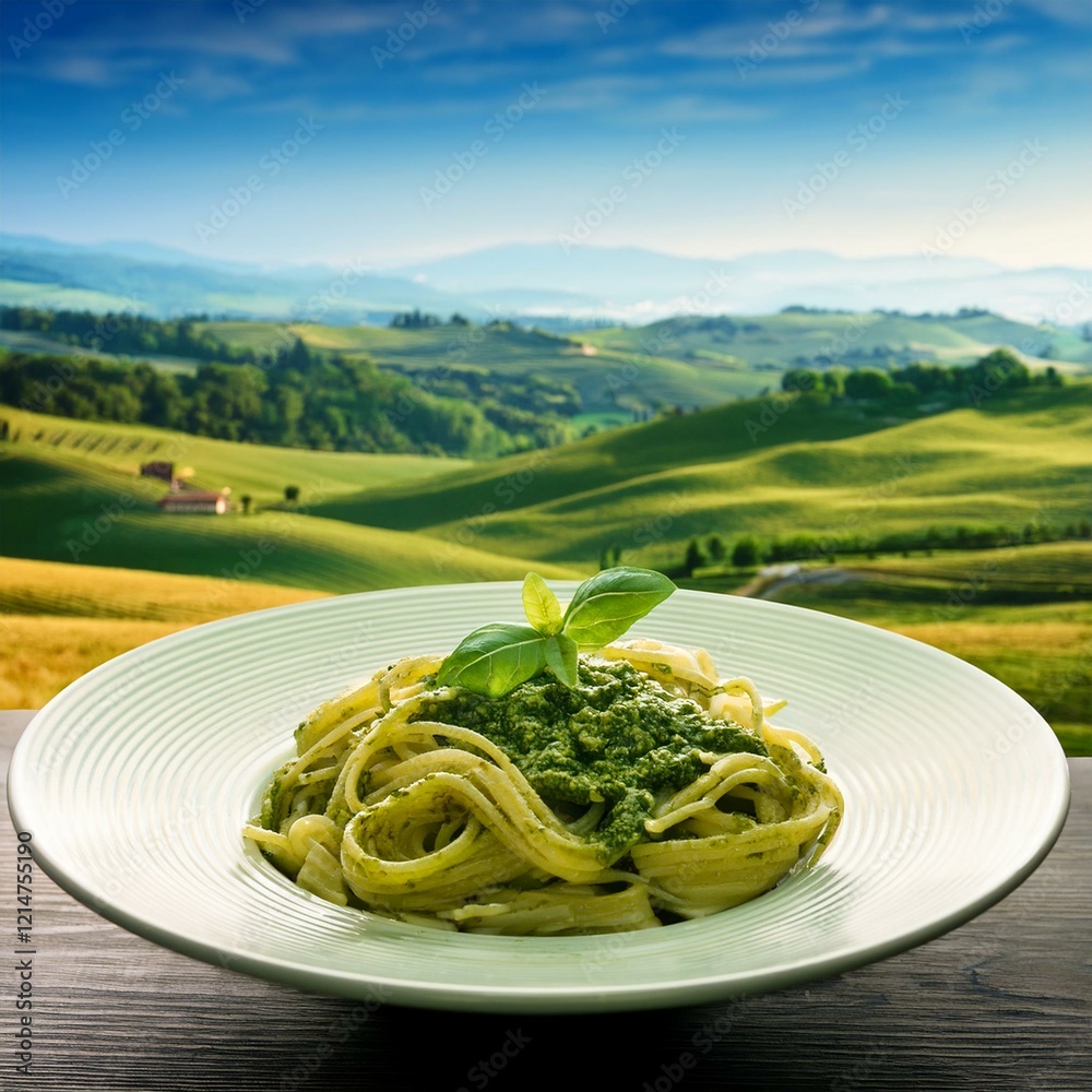 Pasta with pesto