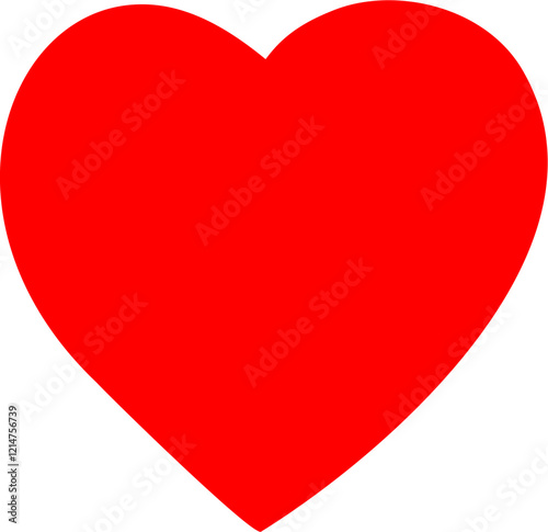 A shiny red 3D heart shape, a classic symbol of love and romance, is a perfect vector illustration for Valentine's Day decorations, gifts, and romantic designs