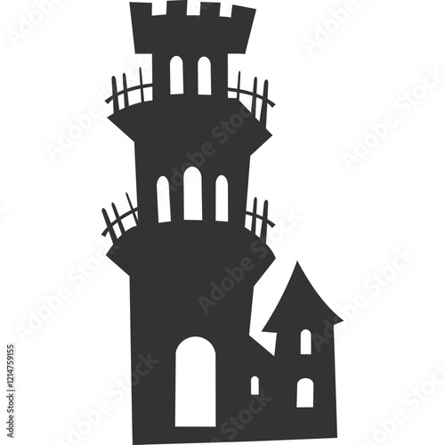 Halloween Castle Silhouette