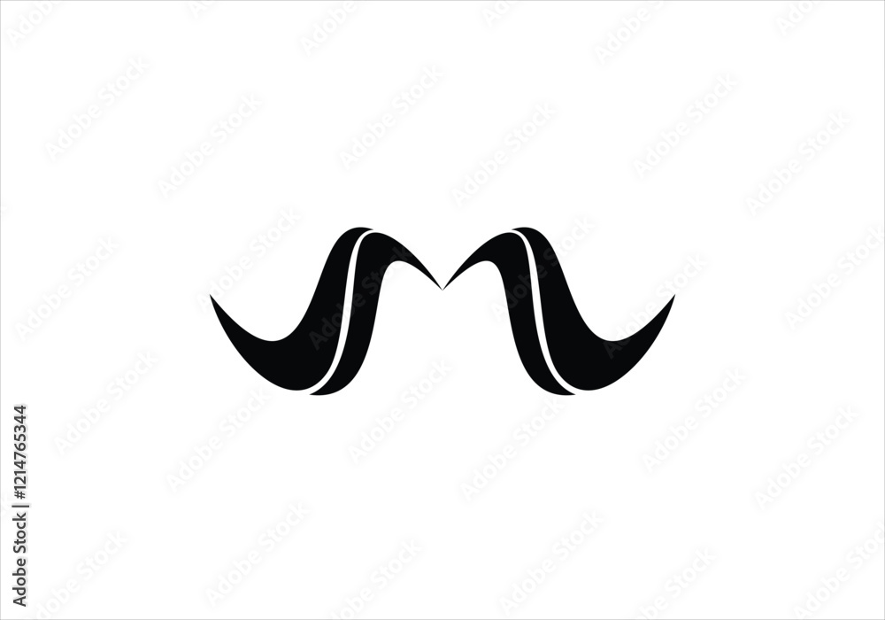M Logo Minimilistic Elegant Sleek Design Logo Vector Template M Logo Minimilistic Elegant Sleek Design Logo Vector Template