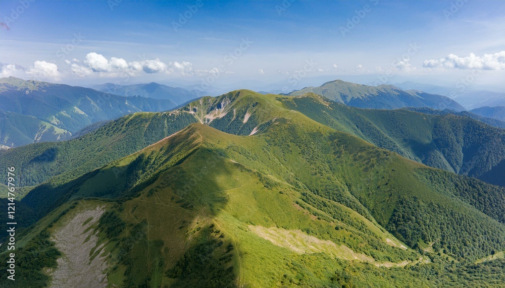 Obraz premium Experience the thrill of climbing to new mountain heights. 