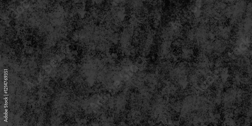 Abstract black grunge overly grains and concrete stone wall background. black slate stone wall background pattern with high resolution. black marble texture. black paper texture.