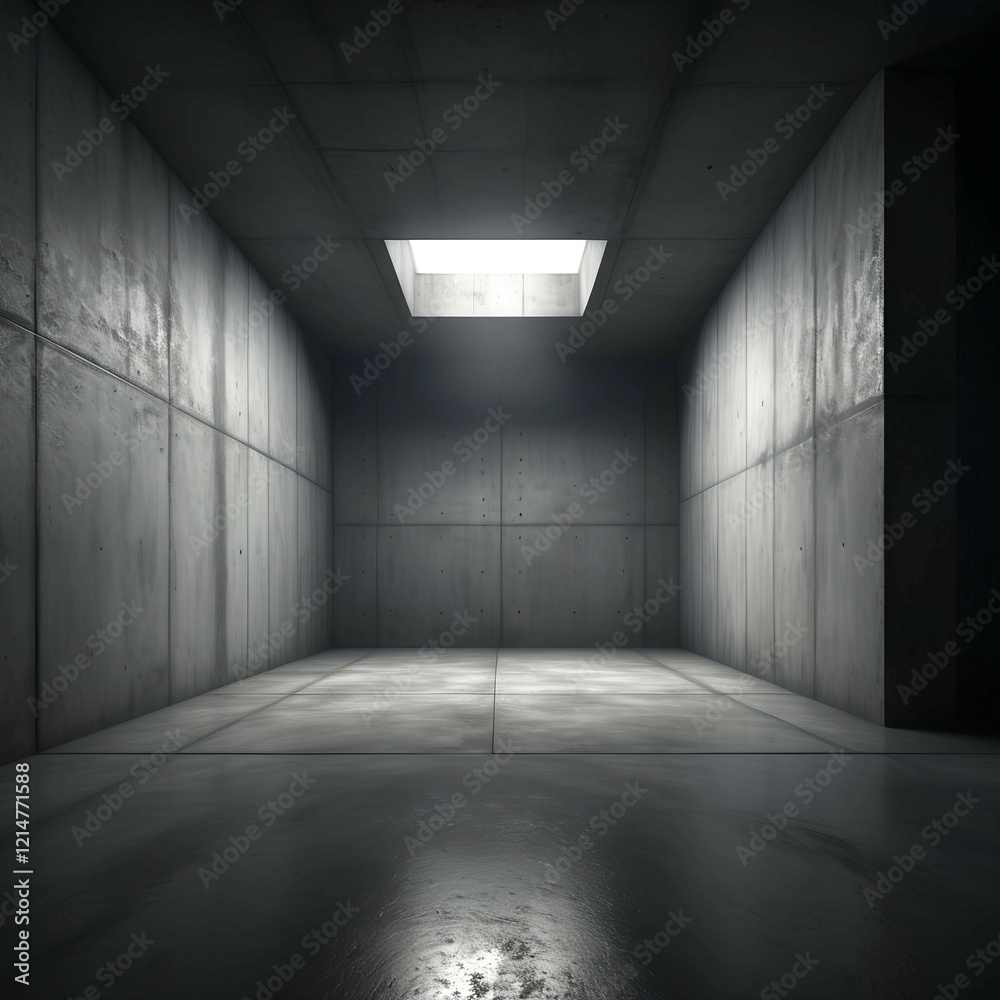 Minimalist Empty Room with Plain Wall and Smooth Floor Minimalist Empty Room with Plain Wall and Smooth Floor