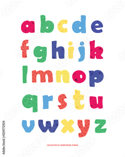 CUTE MONSTER ALPHABET VECTOR